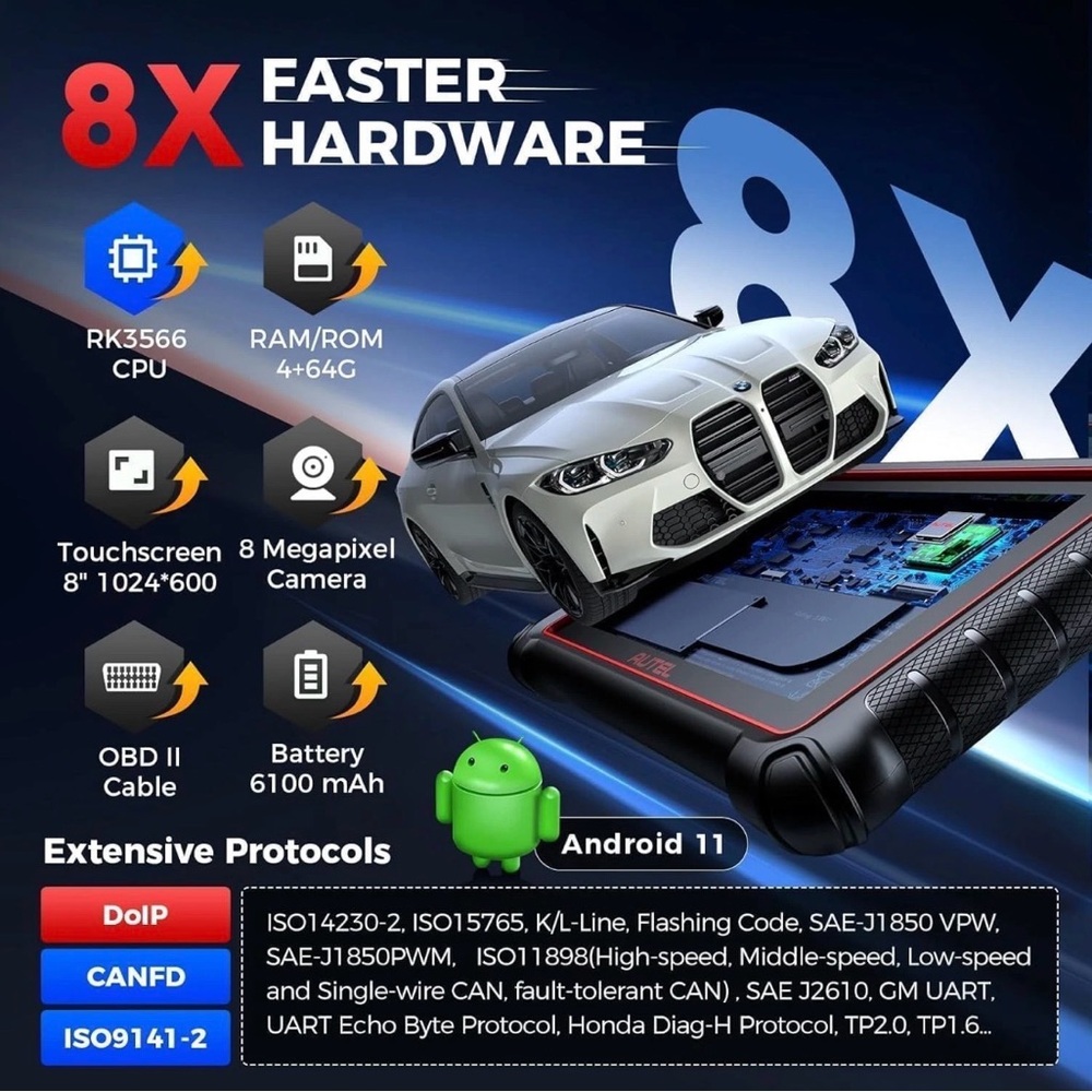 Autel MaxiCOM MK900 MK900BT MX900 Auto All System Diagnostic Scanner Tool - Picture 11 of 15